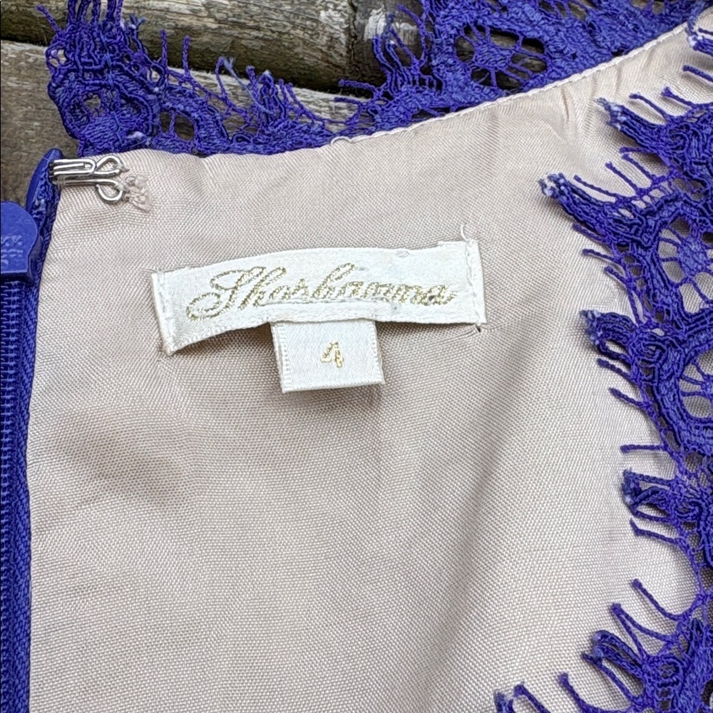 Shoshanna Purple Lace Dress size 4 - Picture 8 of 8